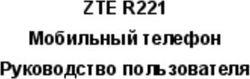 ZTE R221 Мобильный телефон Руководство пользователя