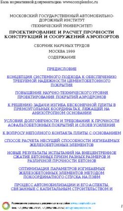 ПРОЕКТИРОВАНИЕ И РАСЧЕТ ПРОЧНОСТИ КОНСТРУКЦИЙ И СООРУЖЕНИЙ АЭРОПОРТОВ