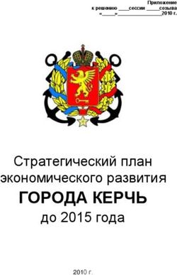 ГОРОДА КЕРЧЬ Стратегический план экономического развития до 2015 года - 2010 г.