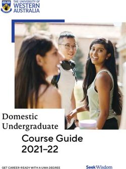 Course Guide 2021-22 Domestic Undergraduate - University of Western Australia