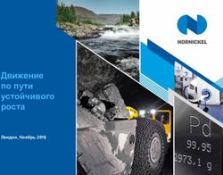 Движение по пути устойчивого роста - Лондон, Ноябрь 2018 - Норильский никель