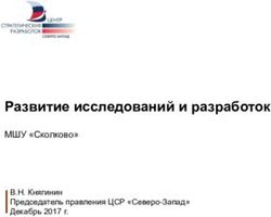 Развитие исследований и разработок - МШУ "Сколково" В.Н. Княгинин Председатель правления ЦСР "Северо-Запад" Декабрь 2017 г.