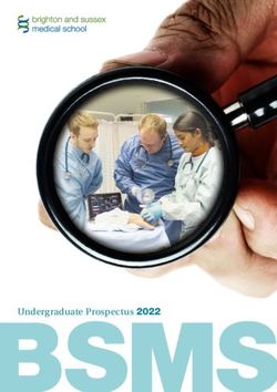 Undergraduate Prospectus 2022 - brighton and sussex medical school