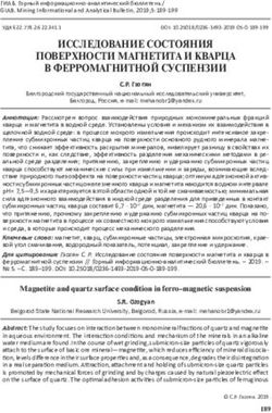 ИССЛЕДОВАНИЕ СОСТОЯНИЯ ПОВЕРХНОСТИ МАГНЕТИТА И КВАРЦА В ФЕРРОМАГНИТНОЙ СУСПЕНЗИИ