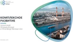КОМПЛЕКСНОЕ РАЗВИТИЕ ТЕРРИТОРИЙ ПРОМЫШЛЕННЫХ И ПРОИЗВОДСТВЕННЫХ ЗОН - МОСКВА | 2019 - Light industrial