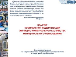 КЛАСТЕР КОМПЛЕКСНОЙ МОДЕРНИЗАЦИИ ЖИЛИЩНО-КОММУНАЛЬНОГО ХОЗЯЙСТВА МУНИЦИПАЛЬНОГО ОБРАЗОВАНИЯ - Санкт-Петербургский Кластер ...