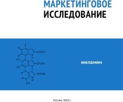 МАРКЕТИНГОВОЕ ИССЛЕДОВАНИЕ - меланин Россия, 2022 г - Меланин
