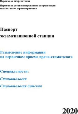 2020 Паспорт экзаменационной станции Разъяснение информации на первичном приеме врача-стоматолога