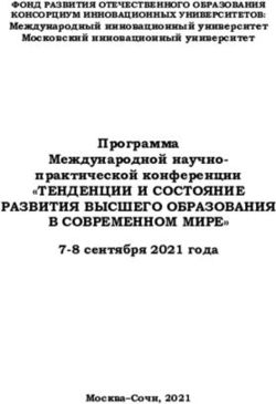 Программа Международной научно-практической конференции - "ТЕНДЕНЦИИ И СОСТОЯНИЕ РАЗВИТИЯ ВЫСШЕГО ОБРАЗОВАНИЯ В СОВРЕМЕННОМ МИРЕ" - Международный ...