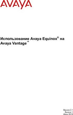 Использование Avaya Equinox на Avaya Vantage - Версия 2.1 Выпуск 1 Июнь 2019 - Avaya Support