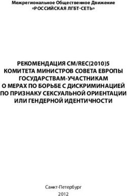 РЕКОМЕНДАЦИЯ CM/REC(2010)5 КОМИТЕТА МИНИСТРОВ СОВЕТА ЕВРОПЫ ГОСУДАРСТВАМ-УЧАСТНИКАМ О МЕРАХ ПО БОРЬБЕ С ДИСКРИМИНАЦИЕЙ ПО ПРИЗНАКУ СЕКСУАЛЬНОЙ ...