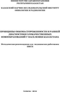 ПРИНЦИПЫ ОНКОНАСТОРОЖЕННОСТИ И РАННЕЙ ДИАГНОСТИКИ ЗЛОКАЧЕСТВЕННЫХ НОВООБРАЗОВАНИЙ У НАСЕЛЕНИЯ КАЗАХСТАНА