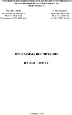 ПРОГРАММА ВОСПИТАНИЯ НА 2021 - 2025 ГГ - школа 21 ...
