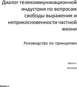 Диалог телекоммуникационной индустрии по вопросам свободы выражения и неприкосновенности частной жизни - Руководство по принципам