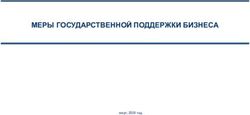 МЕРЫ ГОСУДАРСТВЕННОЙ ПОДДЕРЖКИ БИЗНЕСА