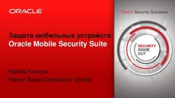 Защита мобильных устройств Oracle Mobile Security Suite - Natalia Kusova, Senior Sales Consultant, Oracle