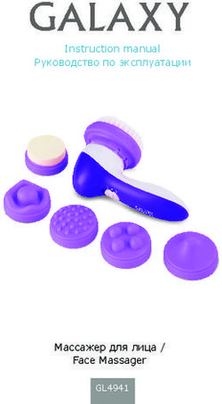 Instruction manual Руководство по эксплуатации - Массажер для лица / Face Massager