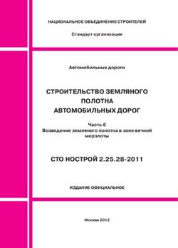 СТРОИТЕЛЬСТВО ЗЕМЛЯНОГО ПОЛОТНА АВТОМОБИЛЬНЫХ ДОРОГ СТО НОСТРОЙ 2.25.28-2011 - Автомобильные дороги Возведение земляного полотна в зоне вечной ...