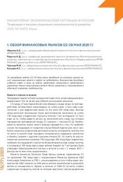 ОБЗОР ФИНАНСОВЫХ РЫНКОВ (22-28 МАЯ 2020 Г.)