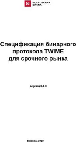 Спецификация бинарного протокола TWIME для срочного рынка - версия 3.4.0 - Москва 2019