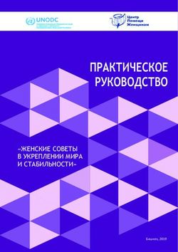 ПРАКТИЧЕСКОЕ РУКОВОДСТВО - "ЖЕНСКИЕ СОВЕТЫ В УКРЕПЛЕНИИ МИРА И СТАБИЛЬНОСТИ" - unodc