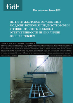 Пытки и жестокое обращение в Молдове, включая Приднестровский регион: отсутствие общей ответственности При наличии общих ПроблеМ