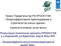 Реализация пилотного проекта ПРООН/ГЭФ в г.Караганде, ул.Ермекова, мкр.9, блок 5. "Энергоэффективный многоквартирный