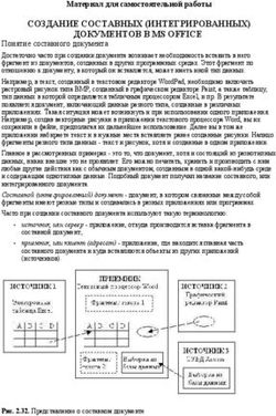 СОЗДАНИЕ СОСТАВНЫХ (ИНТЕГРИРОВАННЫХ) ДОКУМЕНТОВ В MS OFFICE