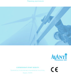 Перевод оригинала - СЛУЖЕБНЫЙ ЛИФТ AVANTI Руководство по эксплуатации и руководство по монтажу