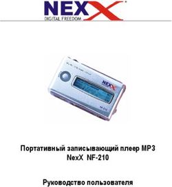 Портативный записывающий плеер MP3 NexX NF-210 Руководство пользователя