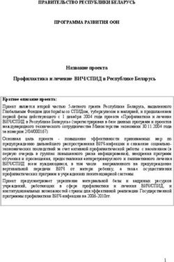 Название проекта Профилактика и лечение ВИЧ/СПИД в Республике Беларусь