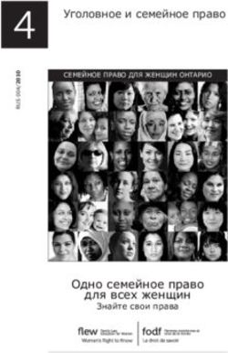4 Уголовное и семейное право - Одно семейное право для всех женщин Знайте свои права