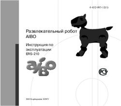 Развлекательный робот - AIBO Инструкция по эксплуатации ERS 210