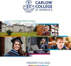 CARLOW COLLEGE ST. PATRICK'S - PROSPECTUS 2022