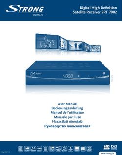Digital High Definition Satellite Receiver SRT 7002 - User Manual Bedienungsanleitung Manuel de l'utilisateur Manuale per l'uso Használati útmutató