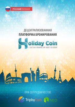 ПЛАТФОРМА БРОНИРОВАНИЯ - ДЕЦЕНТРАЛИЗОВАННАЯ - ПРИ СОТРУДНИЧЕСТВЕ - Holiday Coin