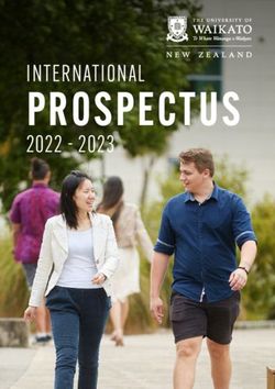 THE UNIVERSITY OF WAIKATO NEW ZEALAND - INTERNATIONAL PROSPECTUS 2022 - 2023